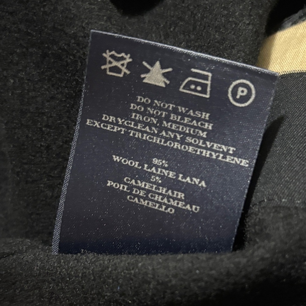 Burberry London Wool Lined Overcoat Convertible Trench Coat L - Picture 10 of 10